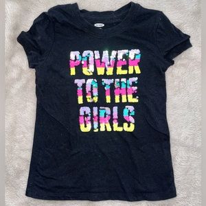 Old Navy Power To The Girls tee